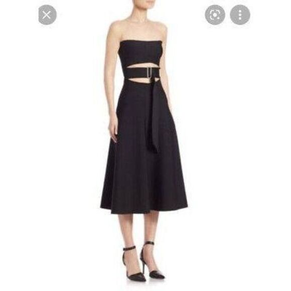 Alexander Wang Strapless Cut Out Bandage Midi Dress - Picture 4 of 5